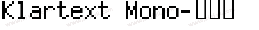 Klartext Mono字体转换